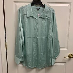 Plus size silk top NWT